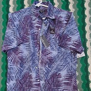 Men's Van Heusen Shirt 👕 Tropical Blue New